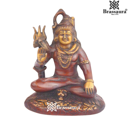Brass Vintage Shiva Weight 1.8 Kg & Height 8 Inch