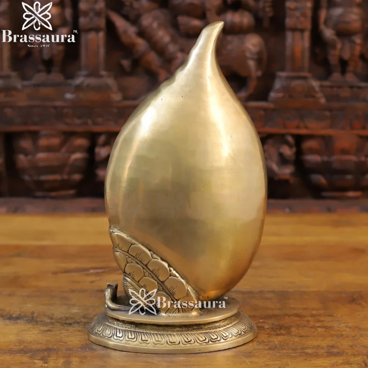 Brass Ganesha Weight 5.3 Kg & Height 13 Inch