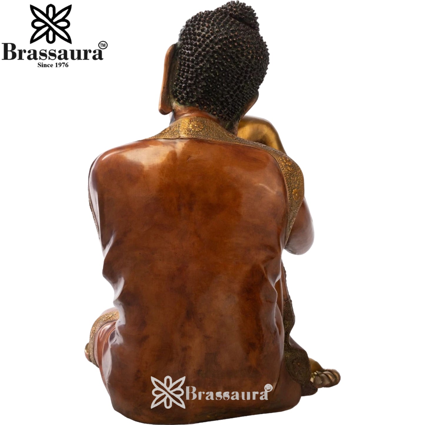 Brass Setting Buddha Weight 55 kg & Height 29 Inch