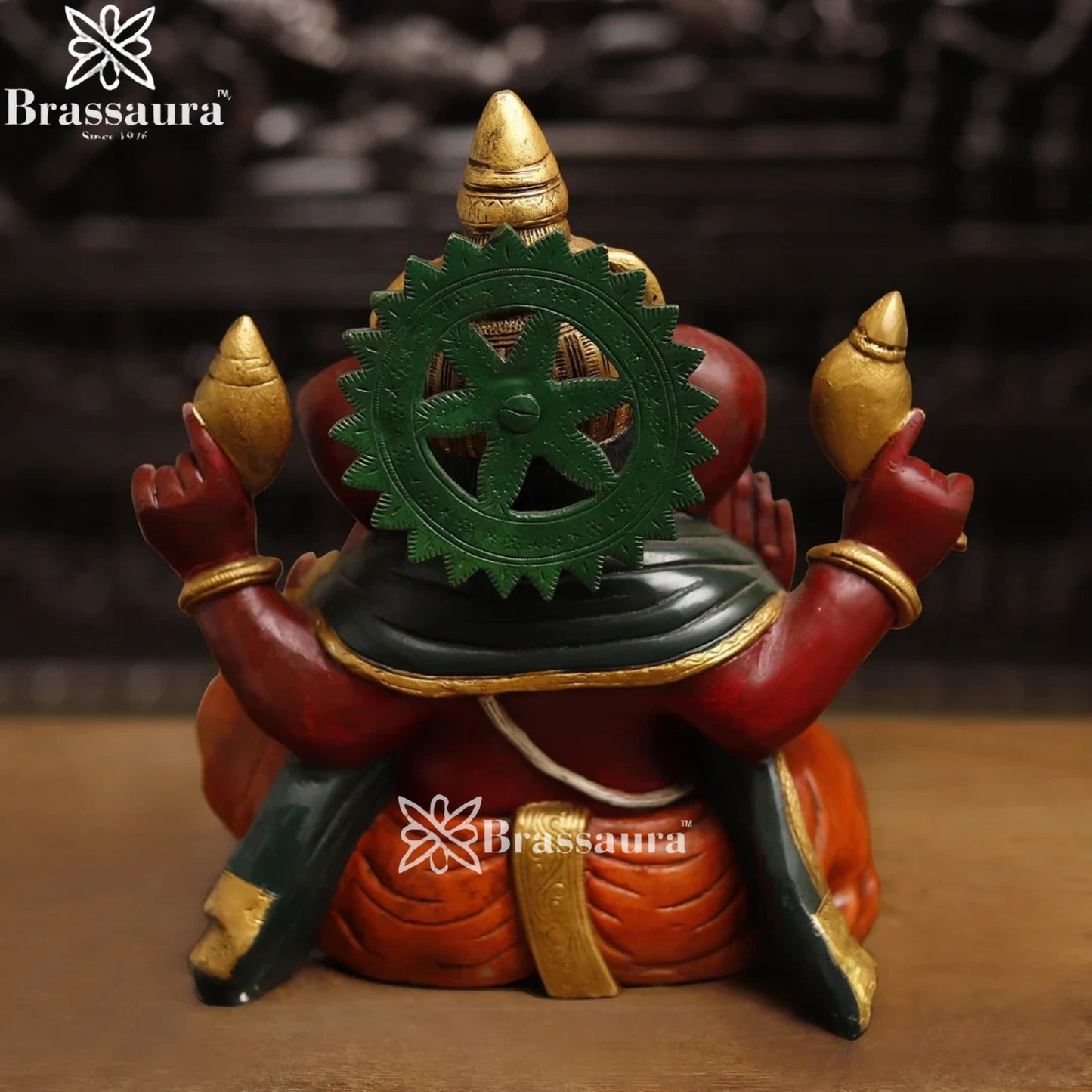 Brass Classic Ganesha Weight 11.4 Kg & Height 13 Inch