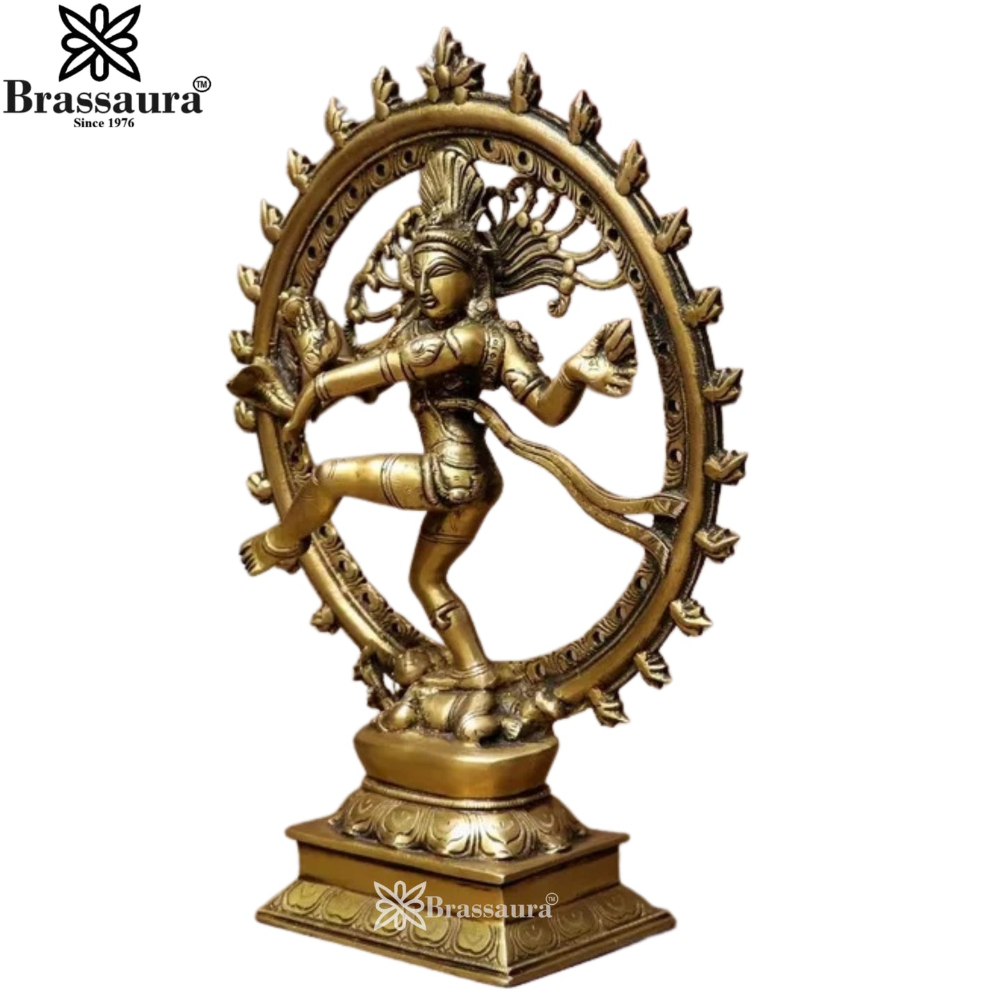 Brass Dancing Natraj Statue Weight 3.5 Kg And Height 10 Inch