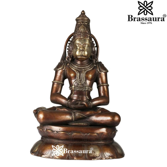 Brass Hanuman Statue Weight 12 Kg And Height 16 Inch