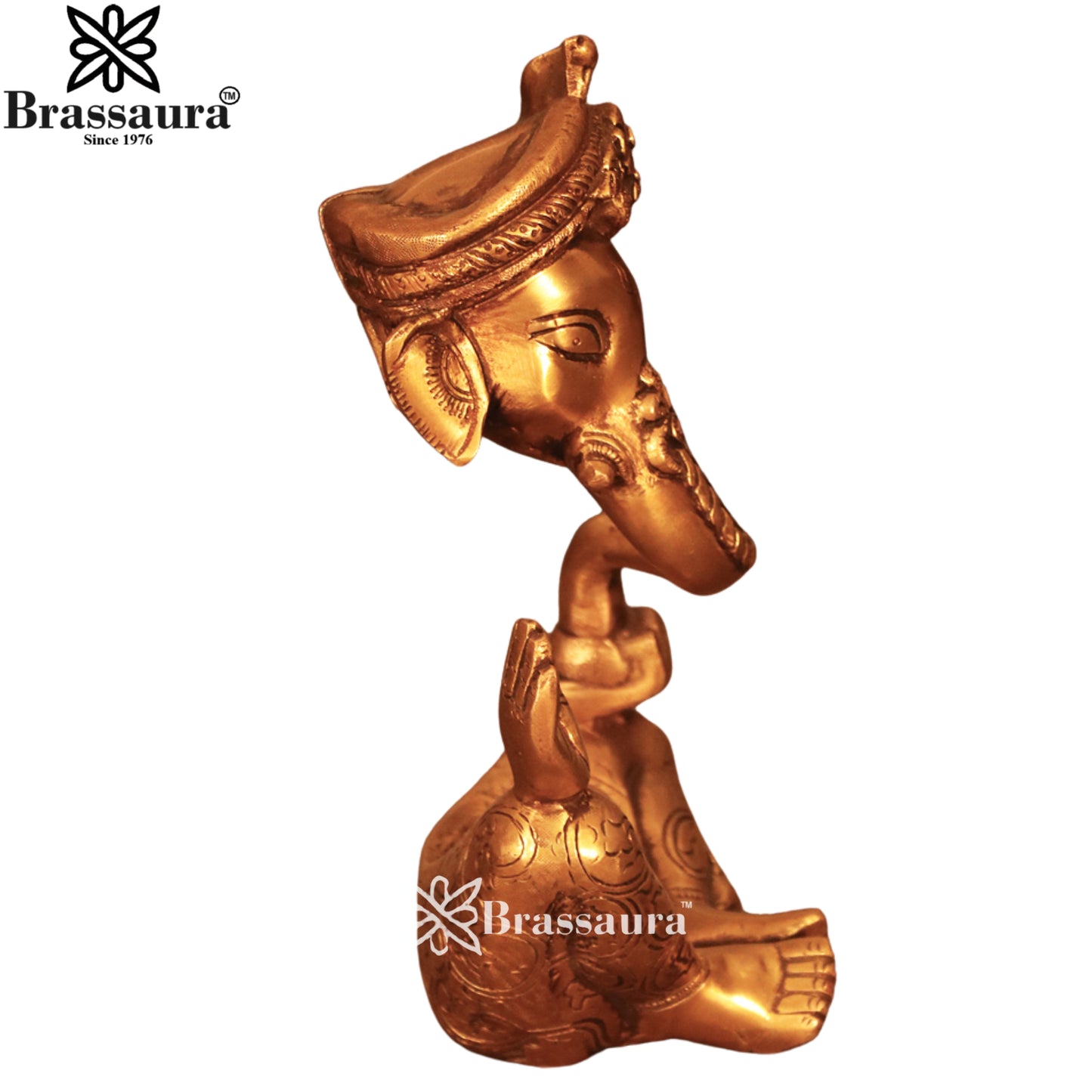 Brass Modern Ganesha Weight 2.9 Kg & Height 11 Inch