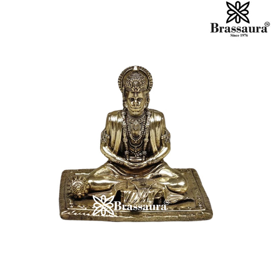 Brass Superfine Hanuman Statue Weight .52 Kg And Height 4 Inch