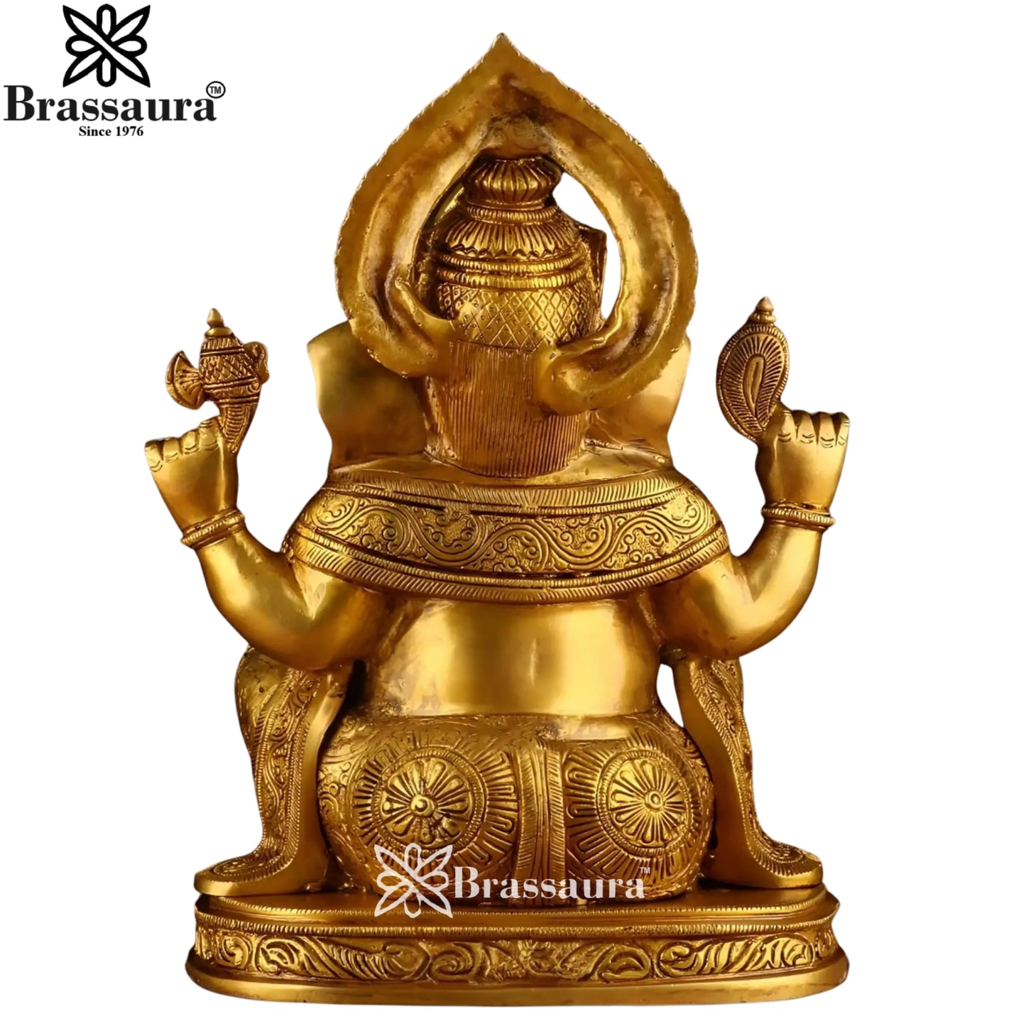 Brass Ganesha Statue Weight 11 Kg & Height 15 Inch