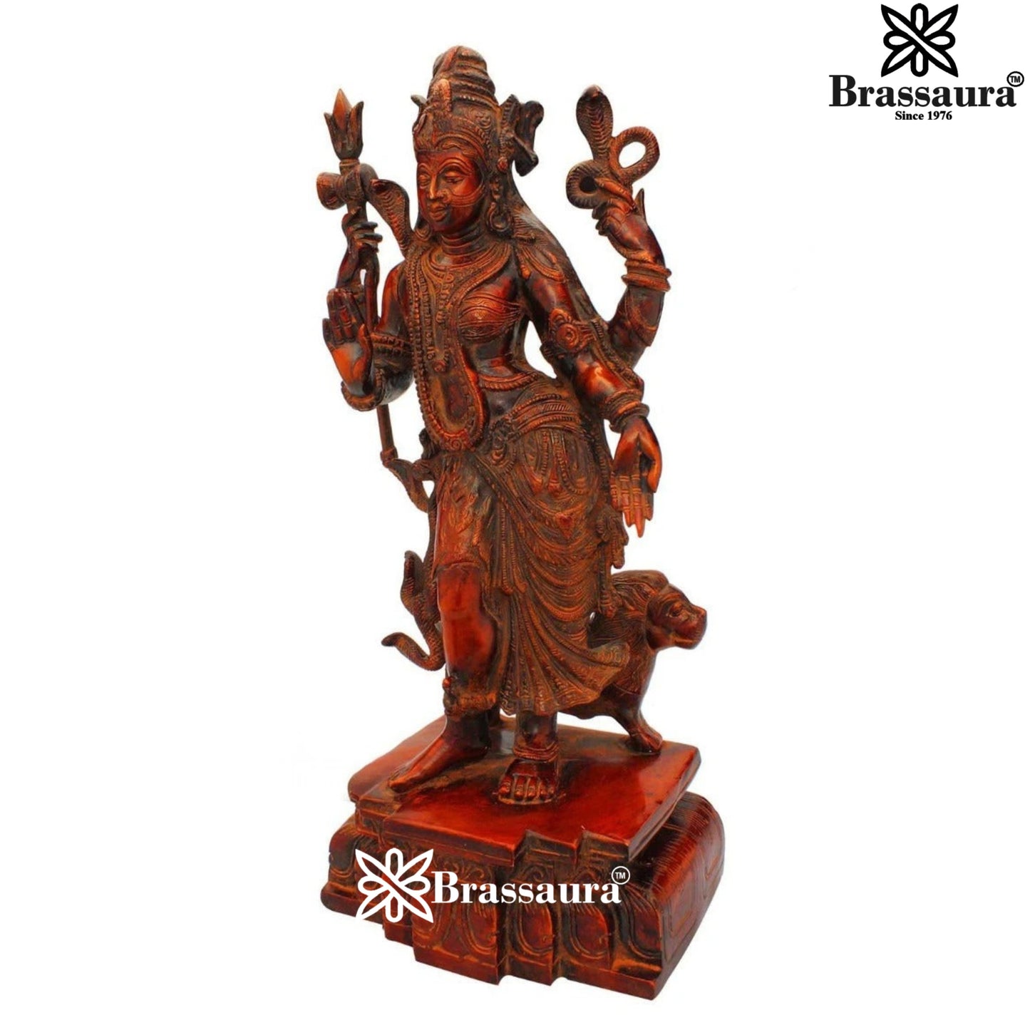 Brass Artistic Aardhnareshwar Statue Weight 10.5 kg & Height 18 Inch