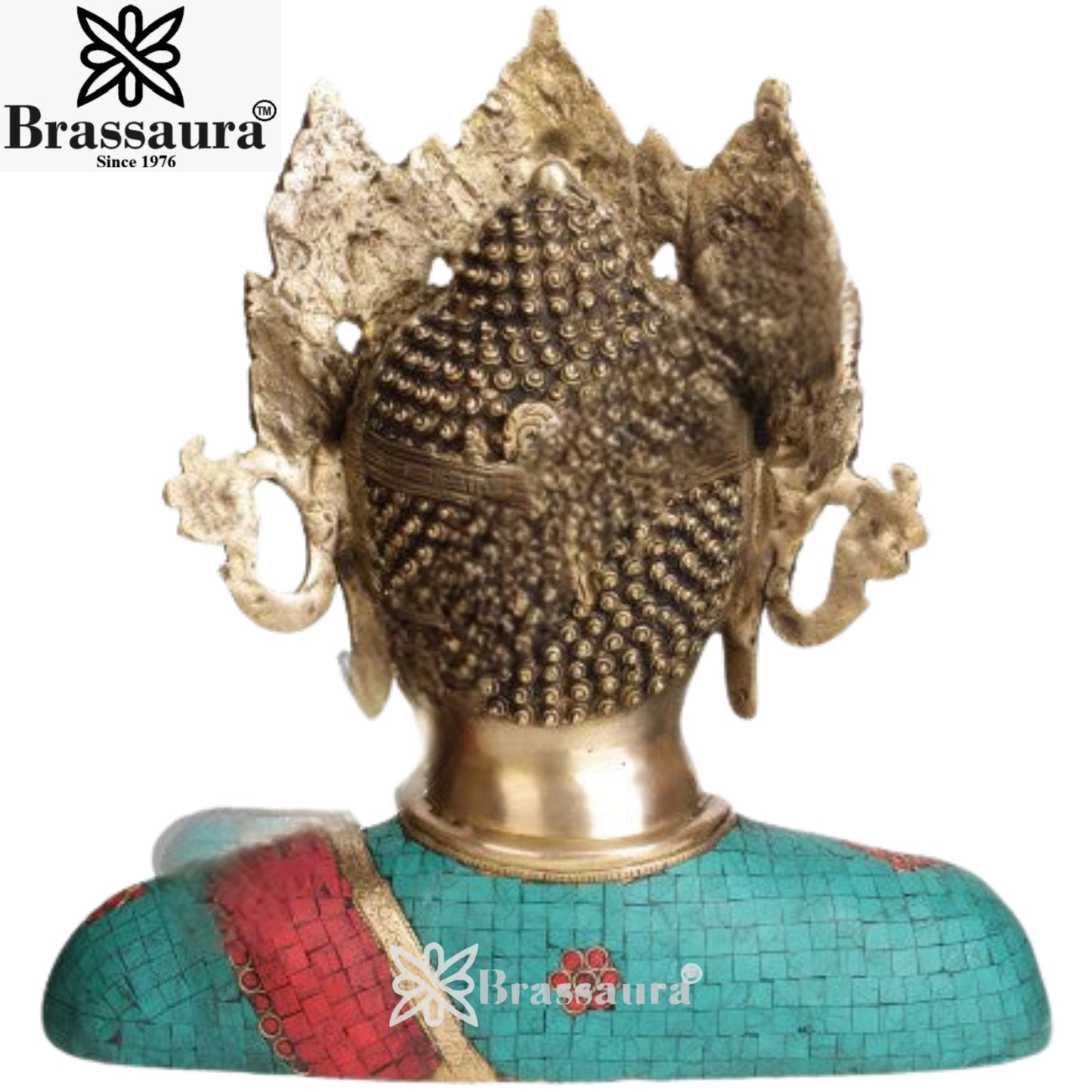 Brass Gem Stone Work Tara Burst Weight 11 Kg & Height 15 Inch