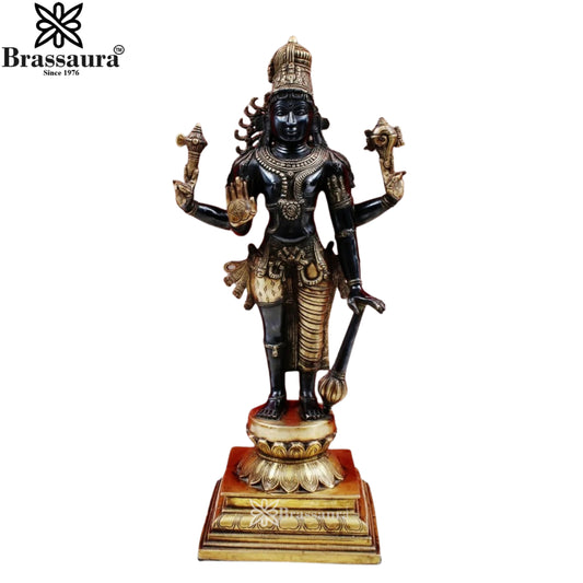 Brass Vishnu Harihara Statue Weight 10 Kg And Height 21.5 Inch