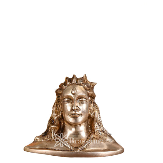 Brass Adi Yogi Lord Shiva Statue Weight .74 Kg And Height 4 Inch