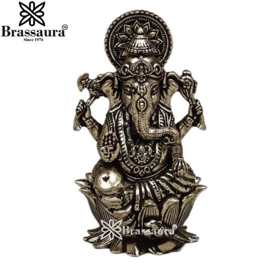 Brass Super fine Ganesha Statue Weight .064 Kg And Height 2.5 Inch