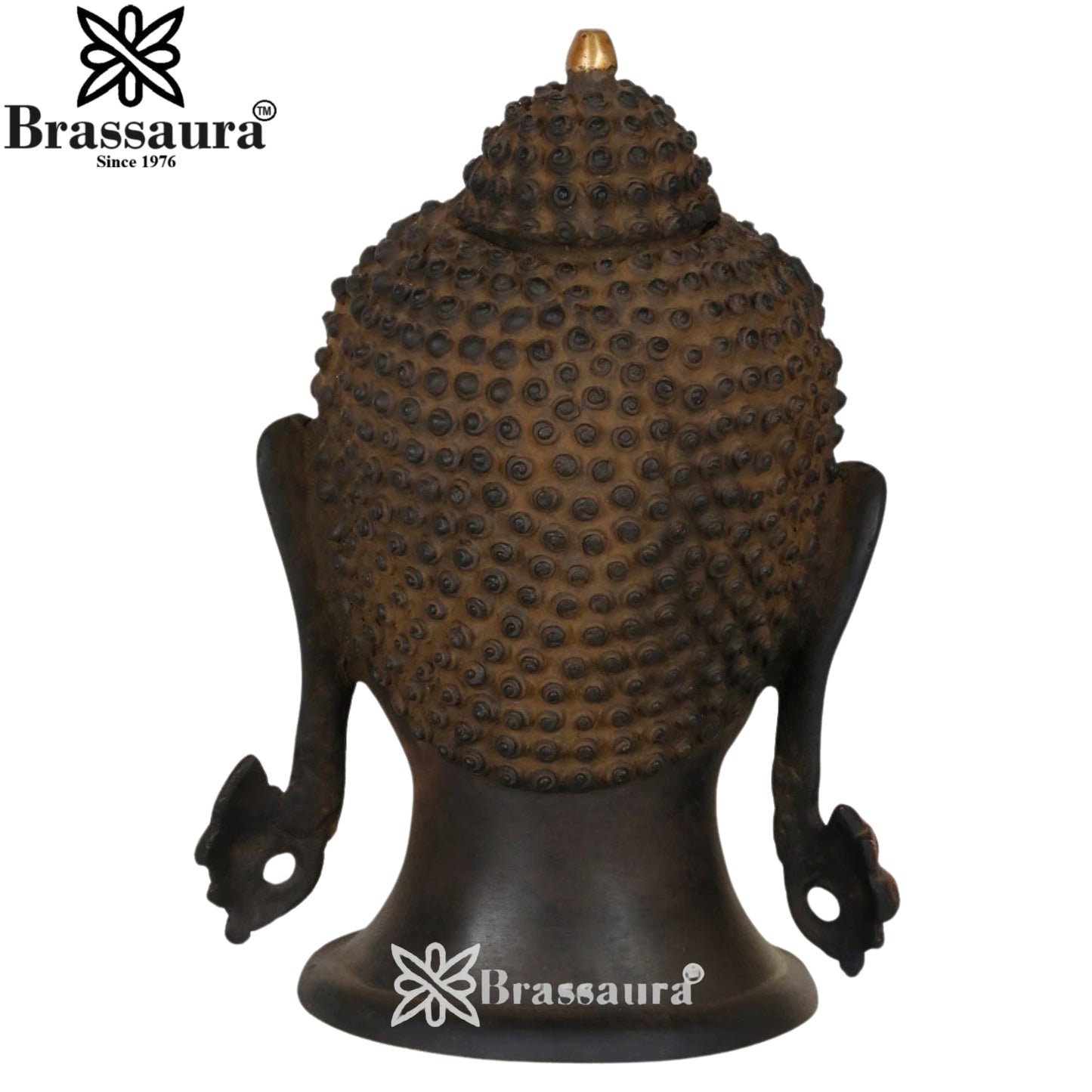 Brass Head Buddha Weight 6 kg & Height 11 Inch