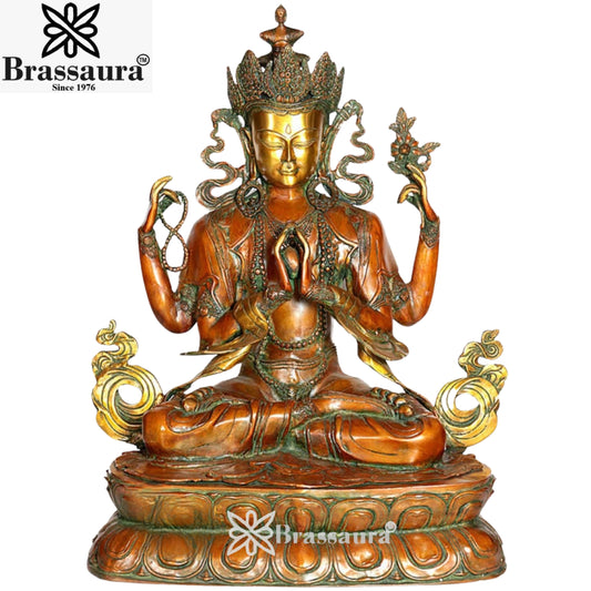 Brass Classic Tara Weight 26 Kg & Height 27.5 Inch