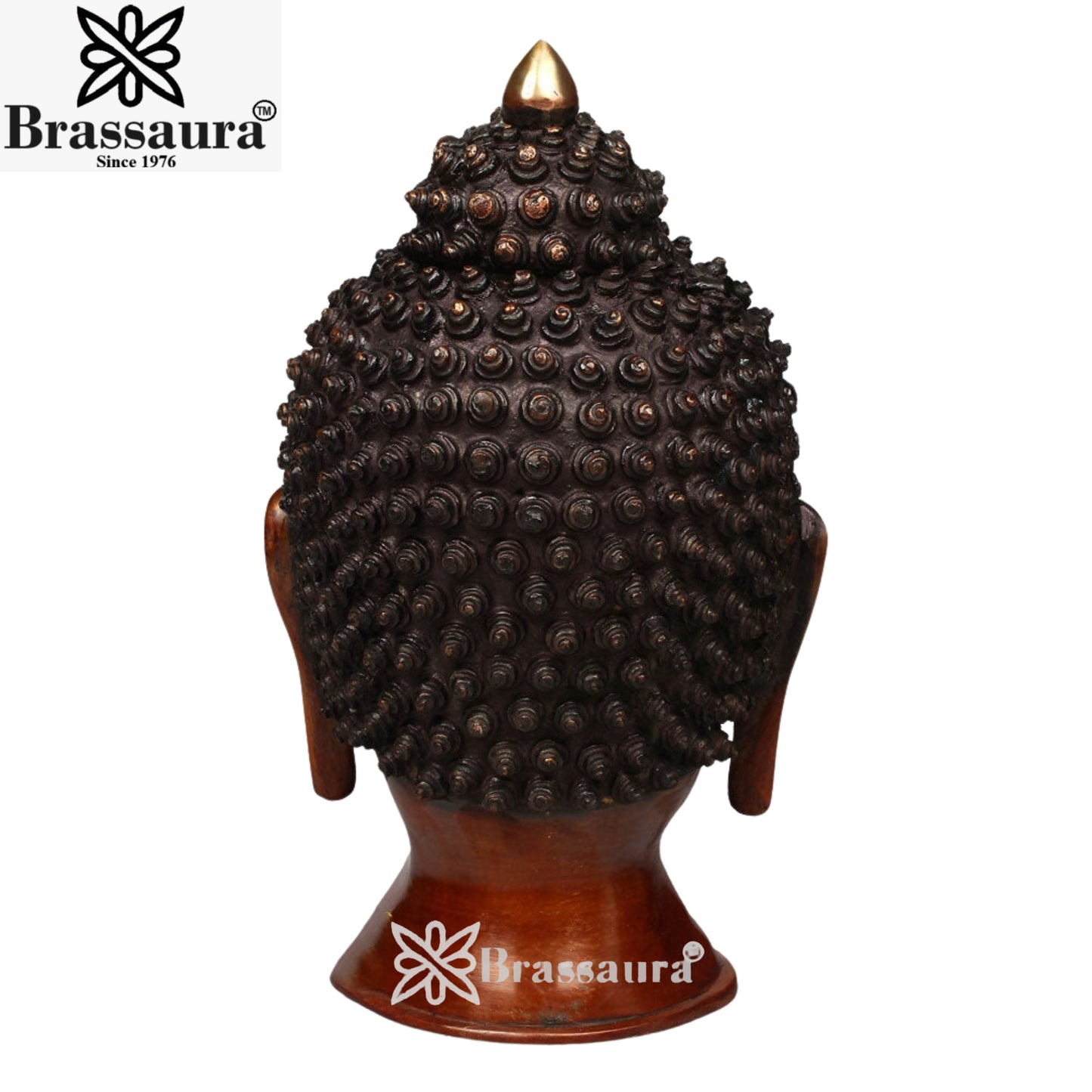 Brass Head Buddha Weight 10 kg & Height 14 Inch