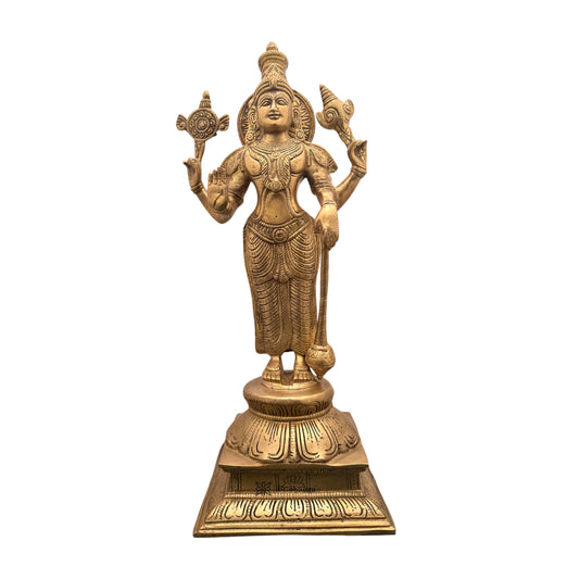 Brass Vishnu Murti for Home and Decor Height 43 cm Weight 5.7 Kg