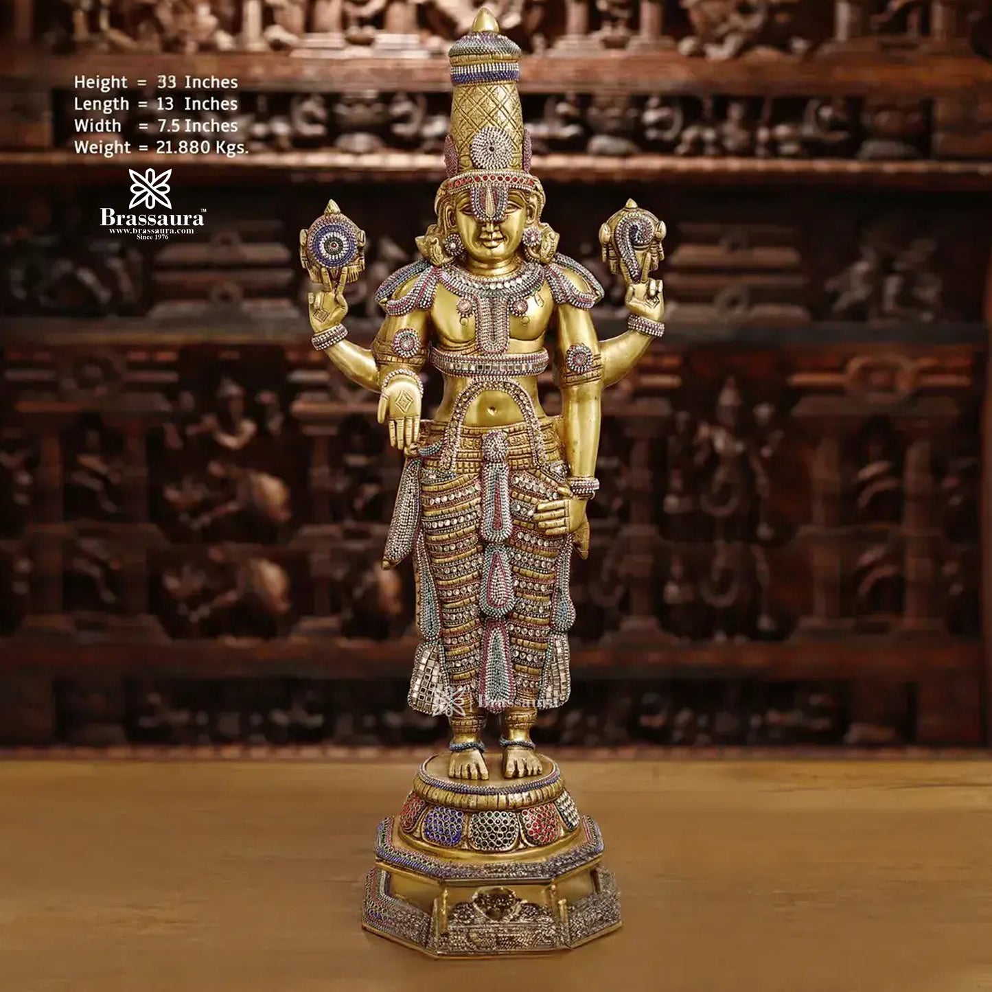 Brass Bala Ji statue for home and decor and gift Item weight 21.88 kg Height 33 inch