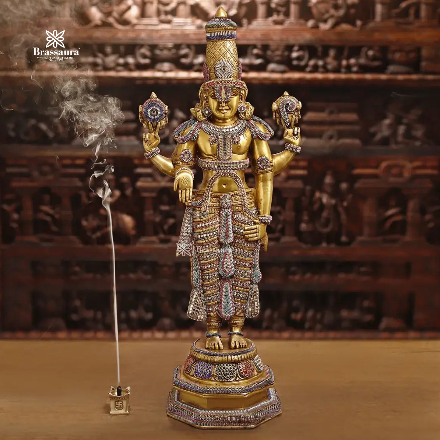 Brass Bala Ji statue for home and decor and gift Item weight 21.88 kg Height 33 inch