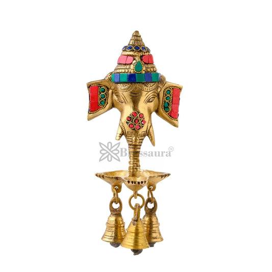 Handcrafted PU Wall Hanging with Colorful Stones – Height 9.5 Inches, Weight 1.2 Kgs