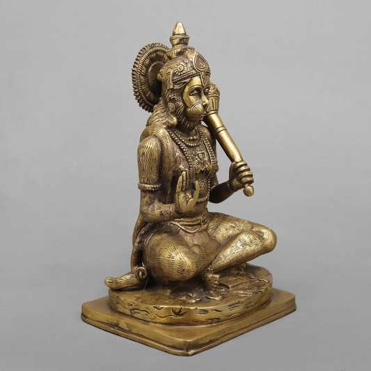 Brassaura® Brass Hanuman Statue | Height 11 Inches