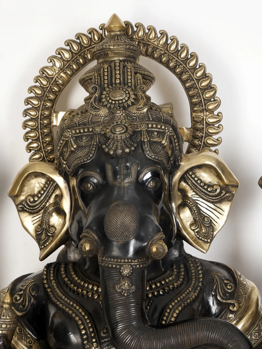 Brassaura™ Grand Majestic Lord Ganesha | Height 61 Inches & Weight 198 kgs
