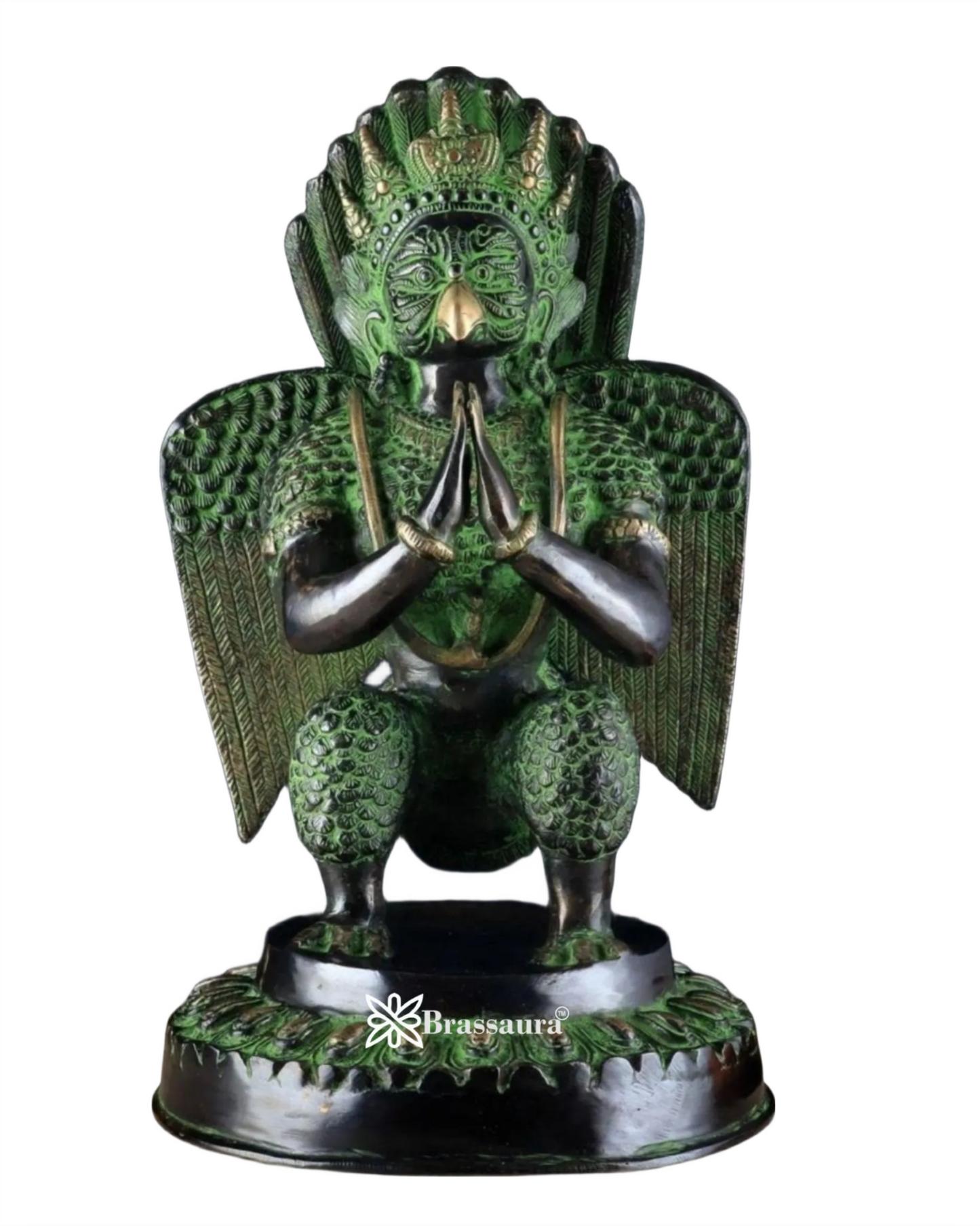 Black & Green Antique Brass Idol – Height 17 Inches, Weight 12.7 Kgs