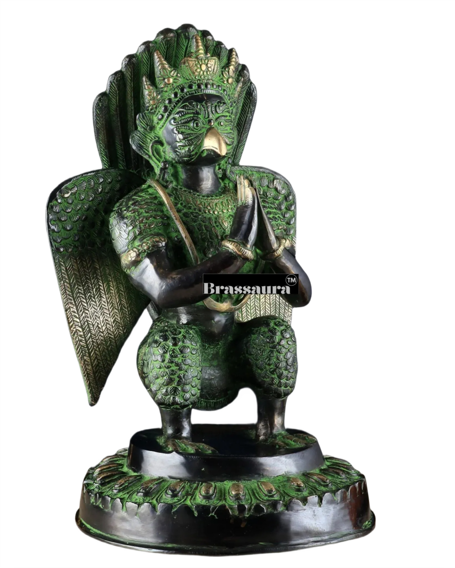 Black & Green Antique Brass Idol – Height 17 Inches, Weight 12.7 Kgs