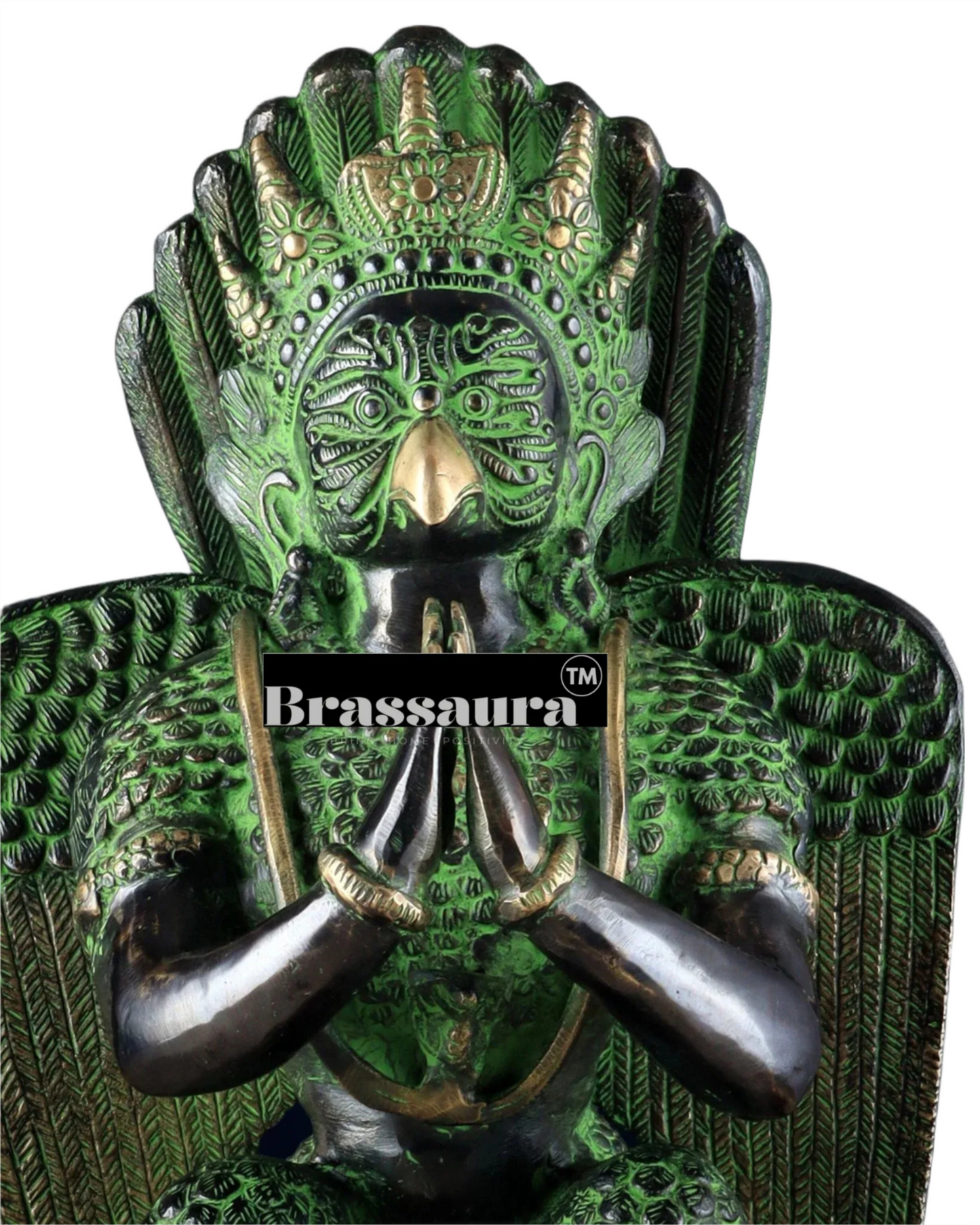 Black & Green Antique Brass Idol – Height 17 Inches, Weight 12.7 Kgs