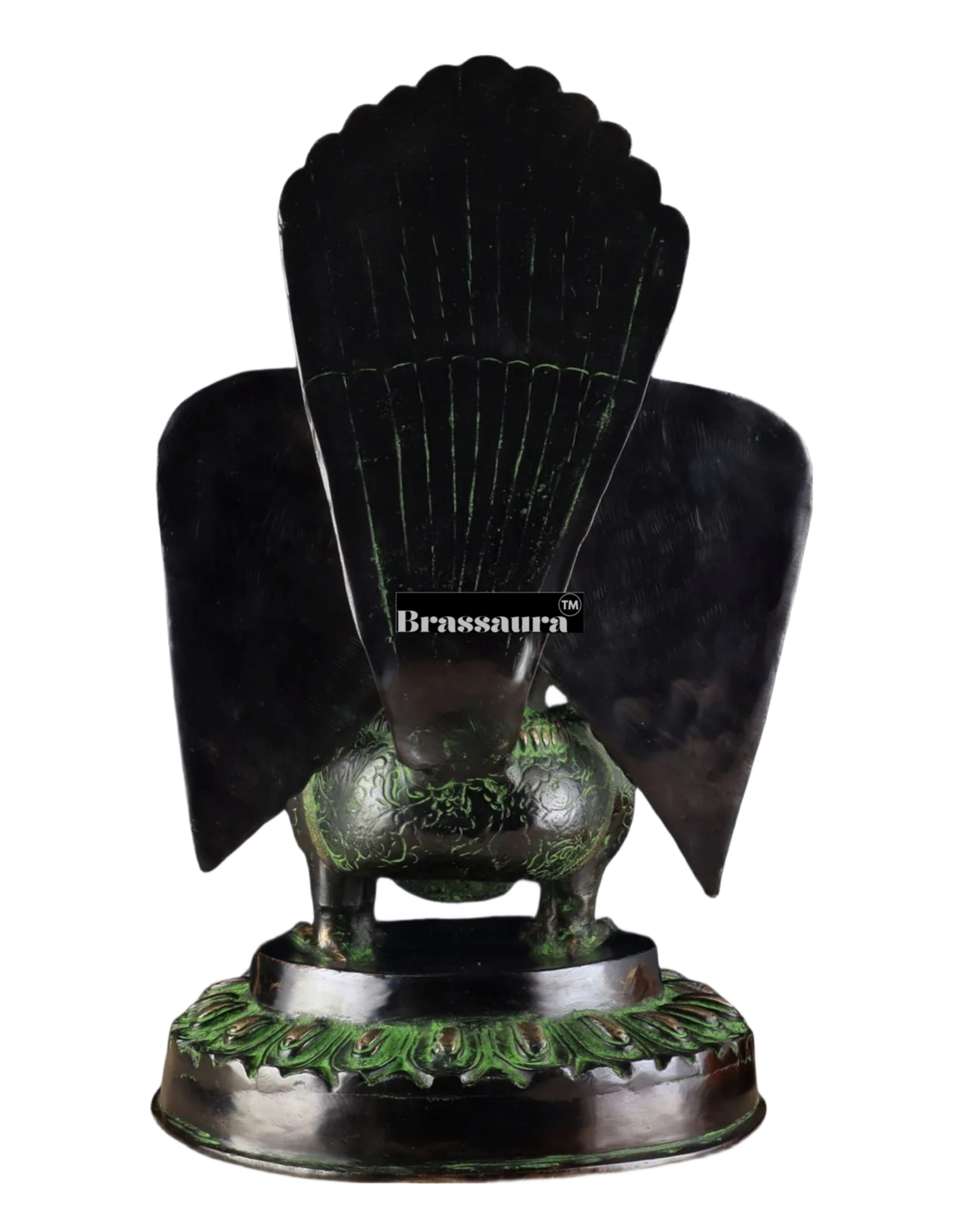 Black & Green Antique Brass Idol – Height 17 Inches, Weight 12.7 Kgs