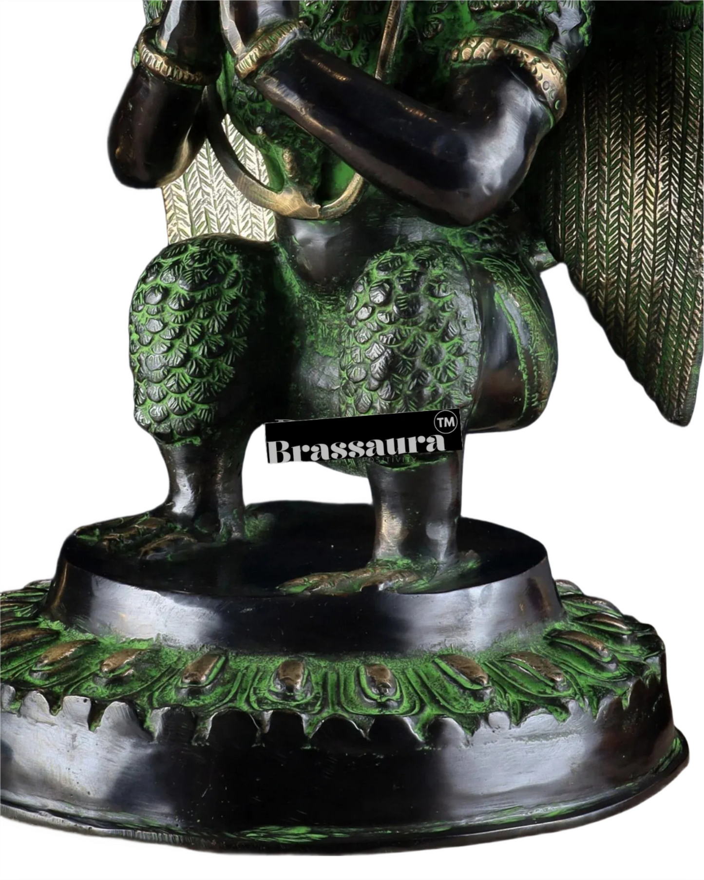Black & Green Antique Brass Idol – Height 17 Inches, Weight 12.7 Kgs