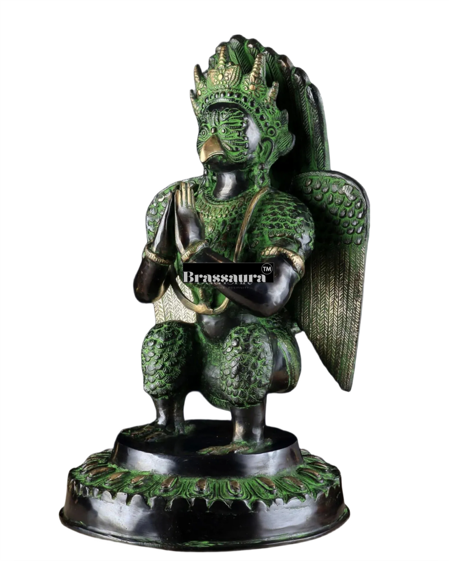Black & Green Antique Brass Idol – Height 17 Inches, Weight 12.7 Kgs