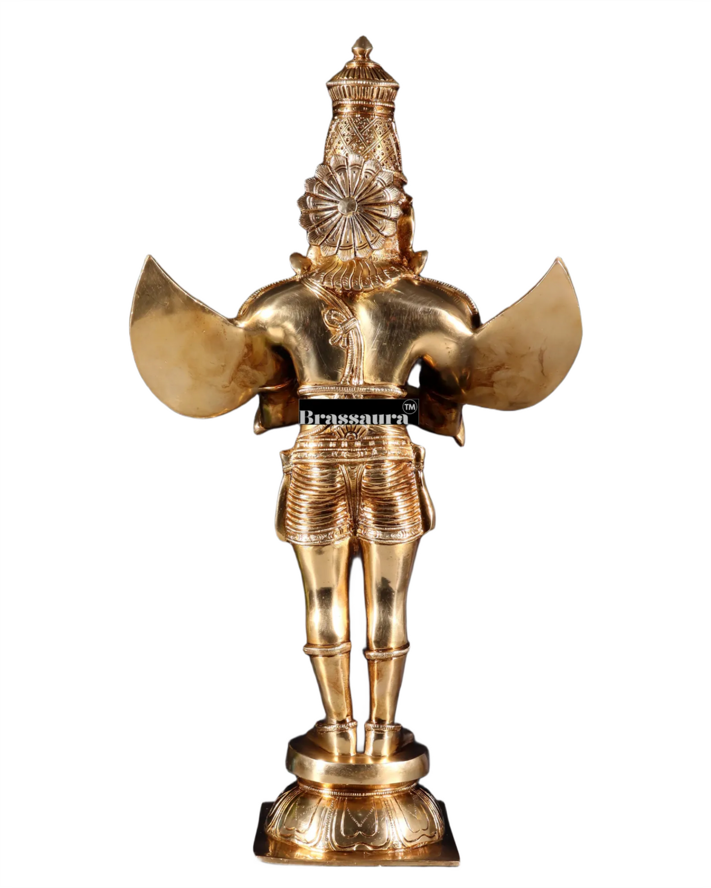 Handcrafted Brass Idol in Glossy Golden Finish – Height 22 Inches, Weight 10 Kgs