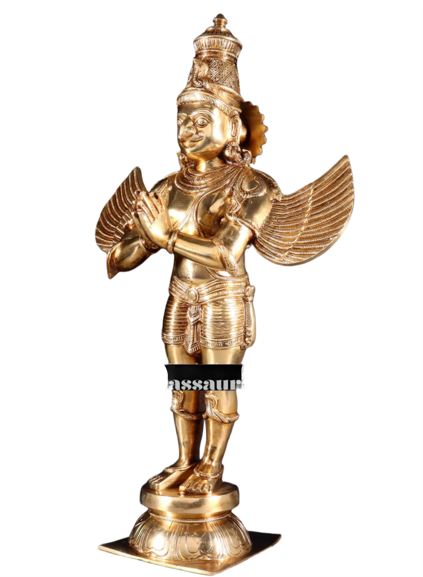 Handcrafted Brass Idol in Glossy Golden Finish – Height 22 Inches, Weight 10 Kgs