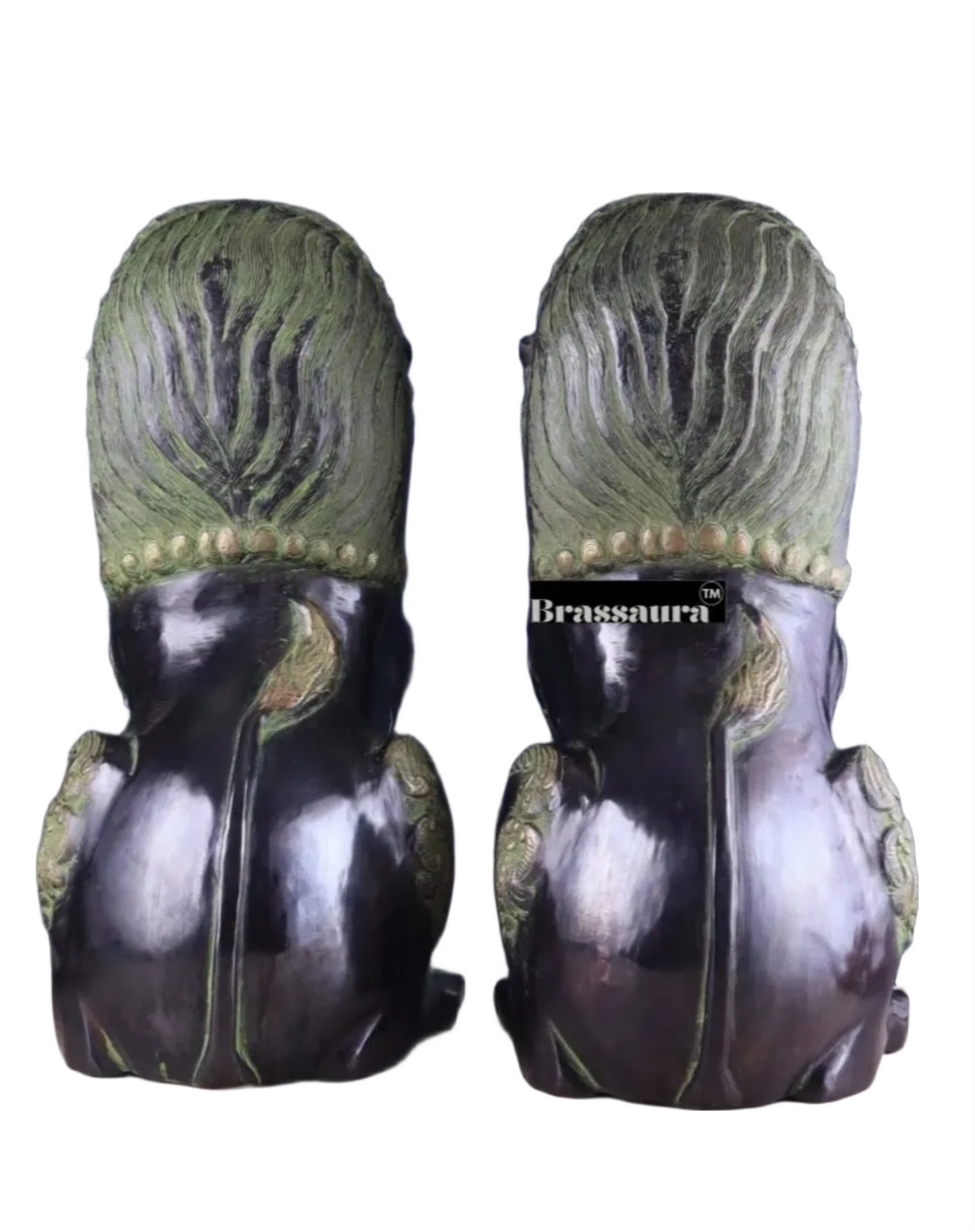 Brassaura™ Traditional Tibetan Artistry Showpieces (Pair) – Height 21 in, Total Weight 42.23 kg