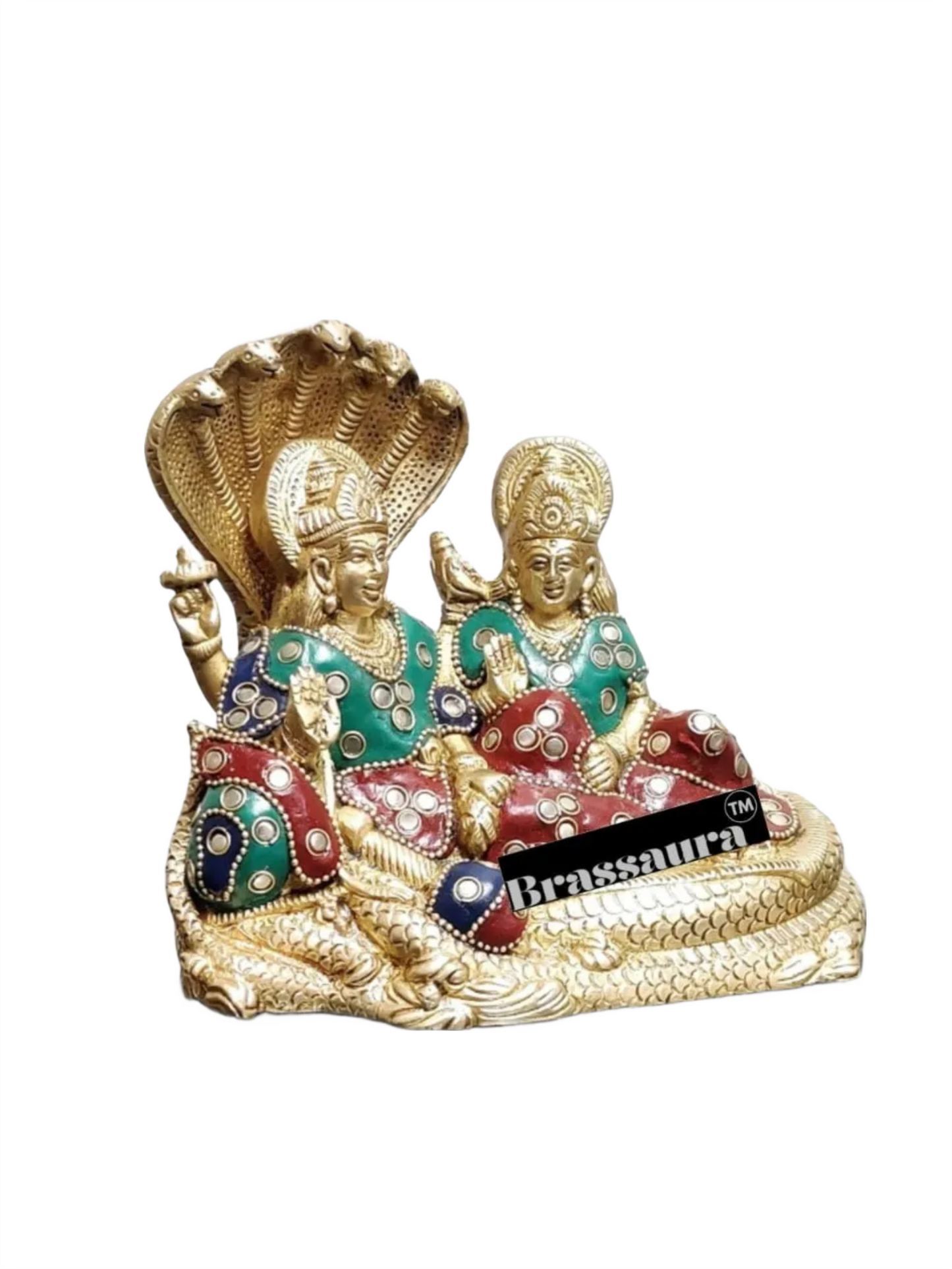 Brassaura™ Brass Idol with Golden Finish – 2.2kg, 6.5-Inch – Vaastu-Compliant Decor for Home, Office & Gifting