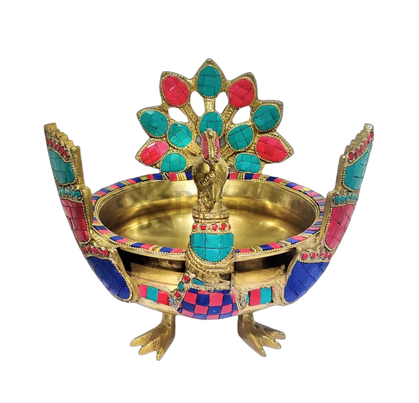 Brassaura™ Intricately Handcrafted Brass Urli – 2 kgs, 9 Inches Height – Traditional Decorative Bowl for Home Ambiance
