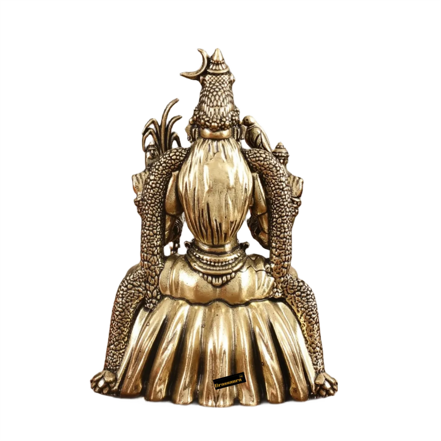 Brassaura™ Brass Lalitadevi Rajarajeshwari Idol – 4 inch | 150 gm | Superfine Finish for Home Temple & Spiritual Decor