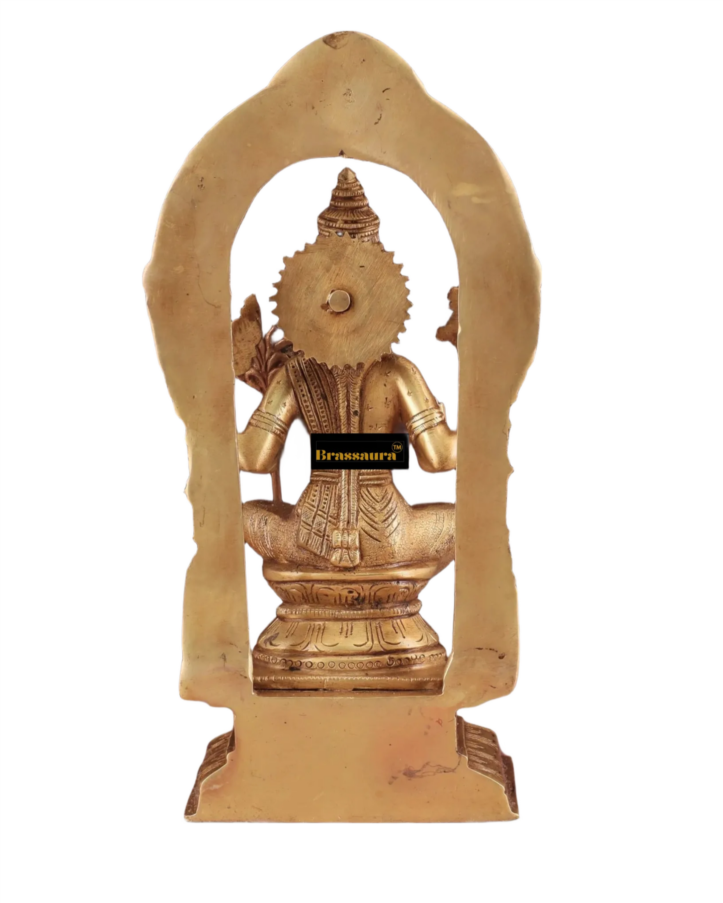 Brassaura™ Brass Rajarajeshwari Lalita Devi Idol – 10 inch | 2.67 kg | Handcrafted Brass Statue for Home Temple & Spiritual Decor