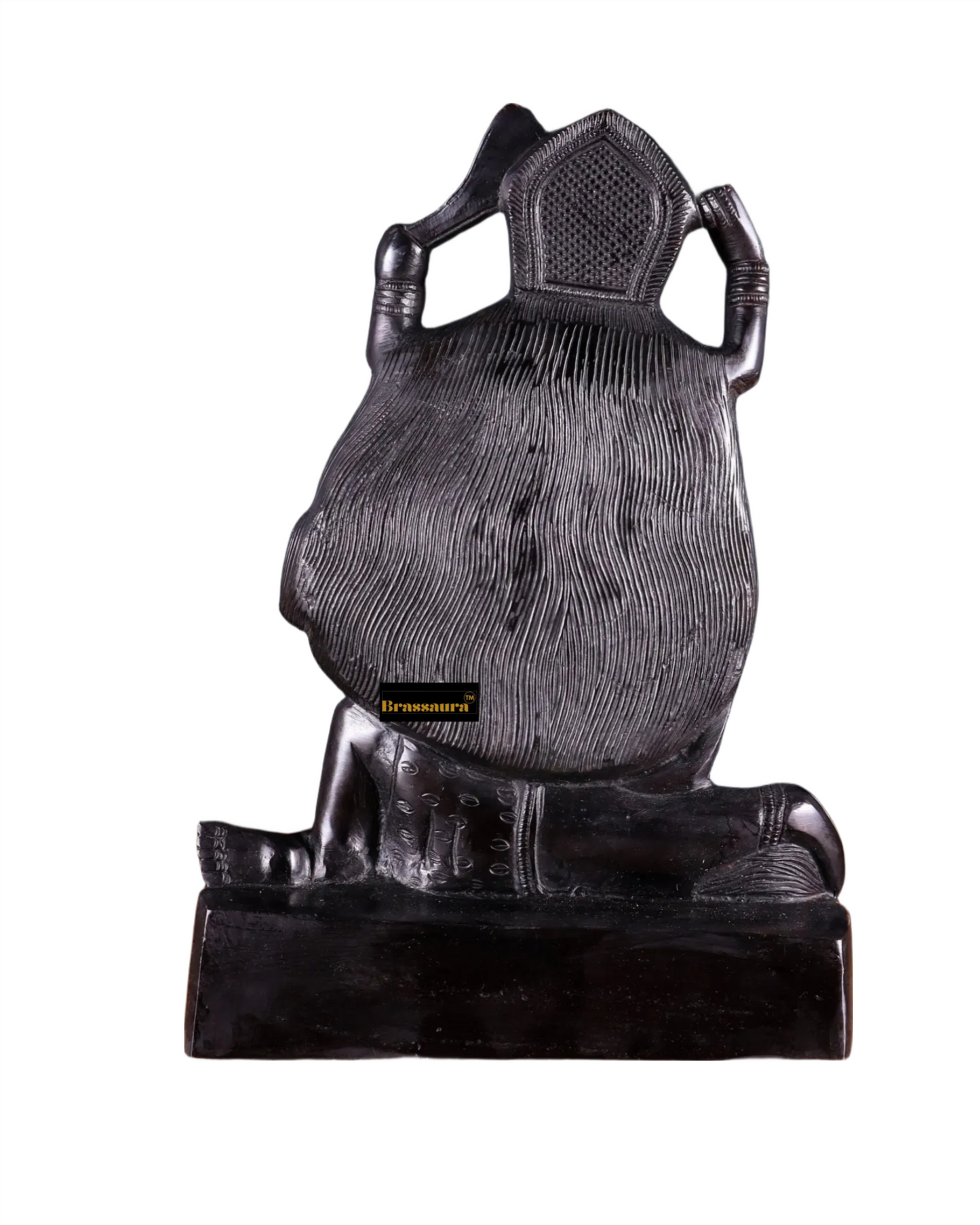 Brassaura™ Black Brass Kali Ma Idol – 3.01kg | 9.5" Height – Fierce Handcrafted Goddess Statue