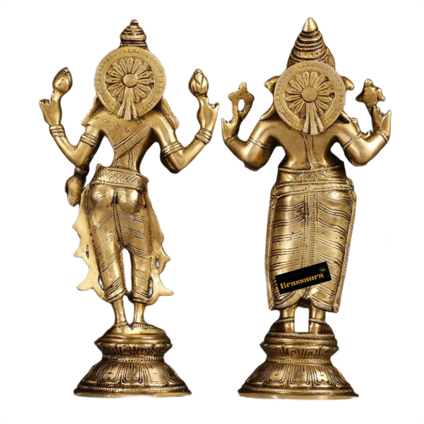 Brass Artistic Lakshmi Ganesh Weight 9 kg & Height 10 Inch