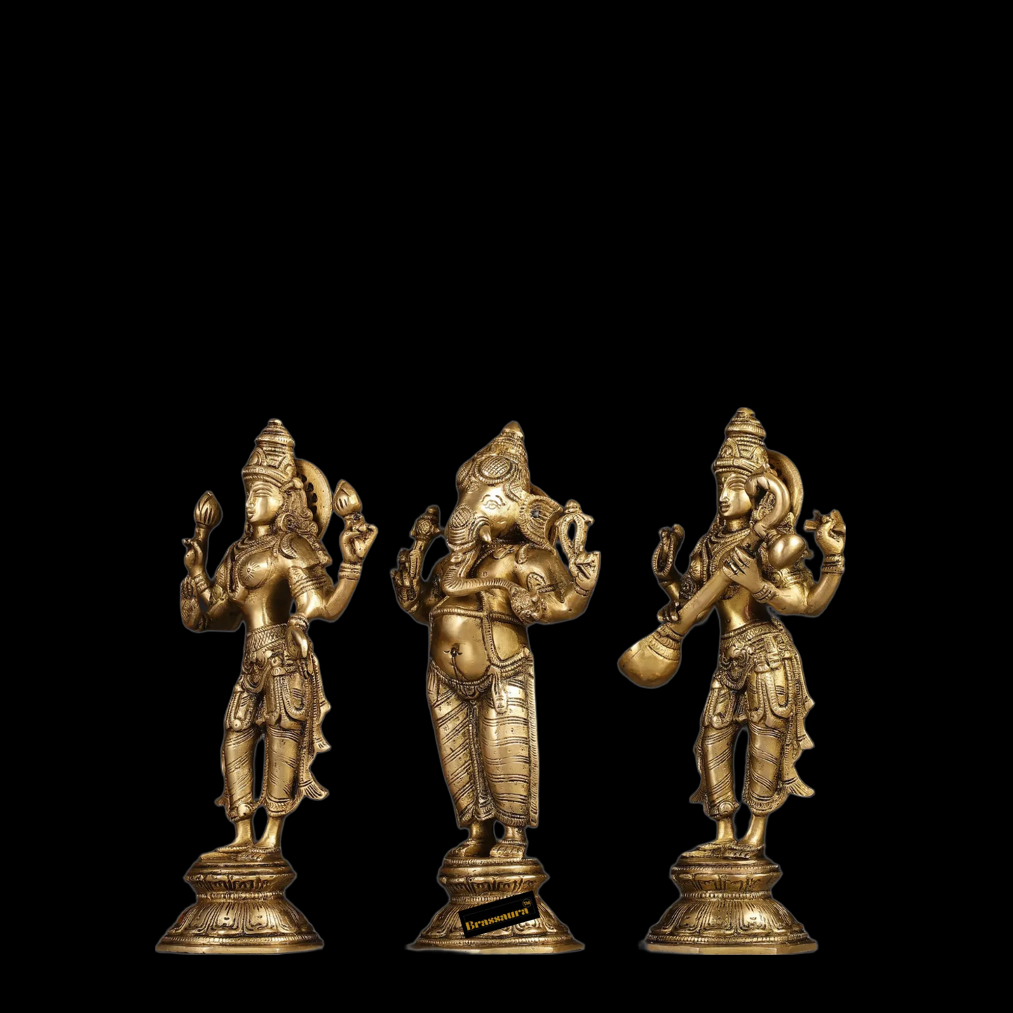 Brass Artistic Lakshmi Ganesh Height 10 Inches & Weight 9 Kgs