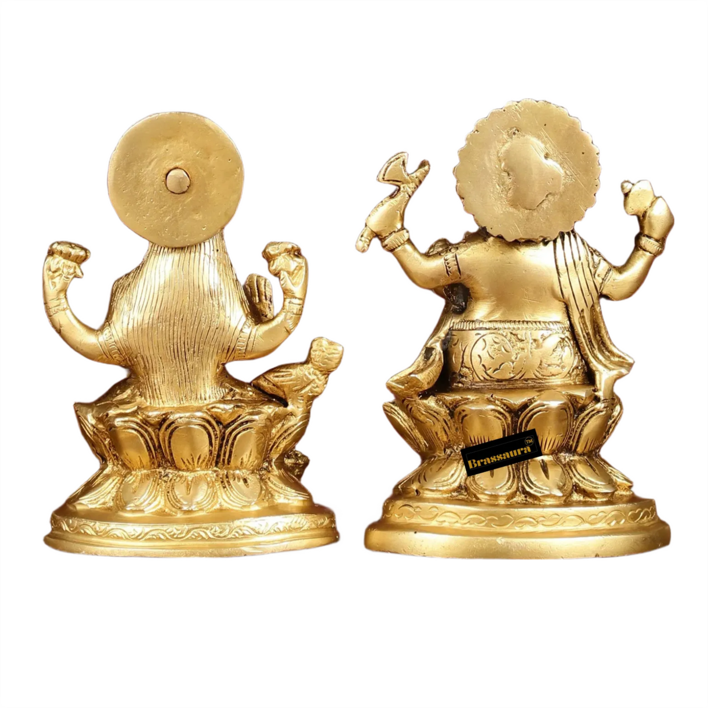 Brass Artistic Lakshmi Ganesh Height 5 Inches & Weight 2 kgs