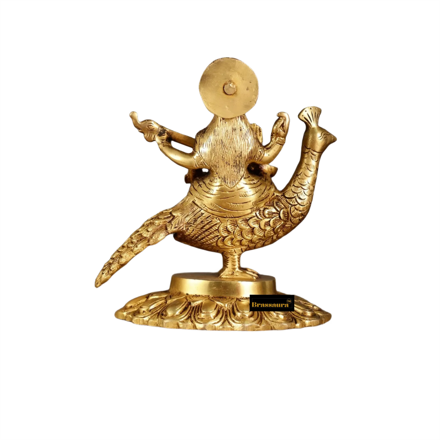 Brass Saraswati Idol for Home and Decor Height 6.5 Inches & Weight 2 Kgs
