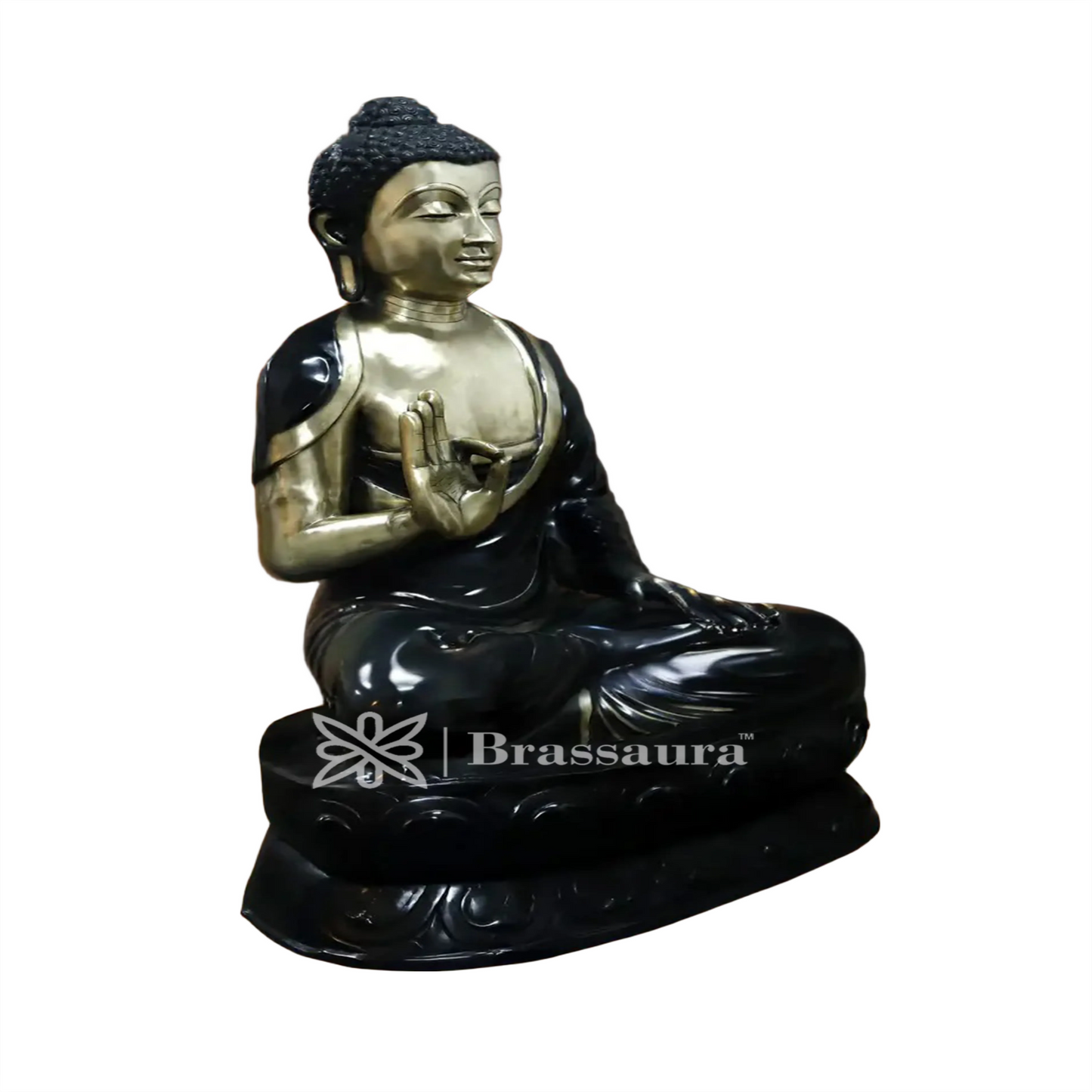 Brass Buddha For Home And Décor Weight 250 Kg Height 66 Inch