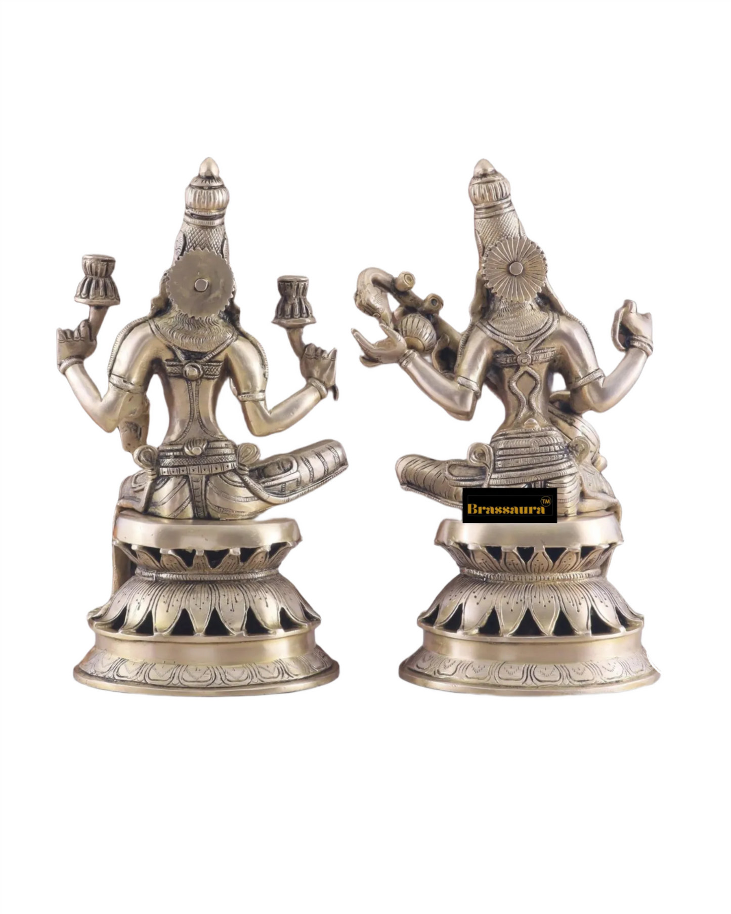Brass Saraswati Idol for Home and Decor Height 12 Inches & Weight 9 Kgs