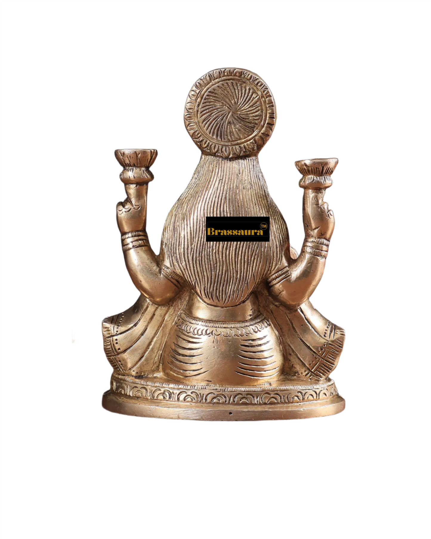 Brass Laxmi Idol for Home and Decor Height 6 Inches & Weight 1.3 Kgs