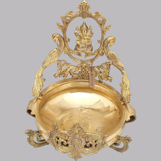 Urli de Latão Ganesha Brassaura™ | 50,8 cm de altura e 12,17 kg de peso