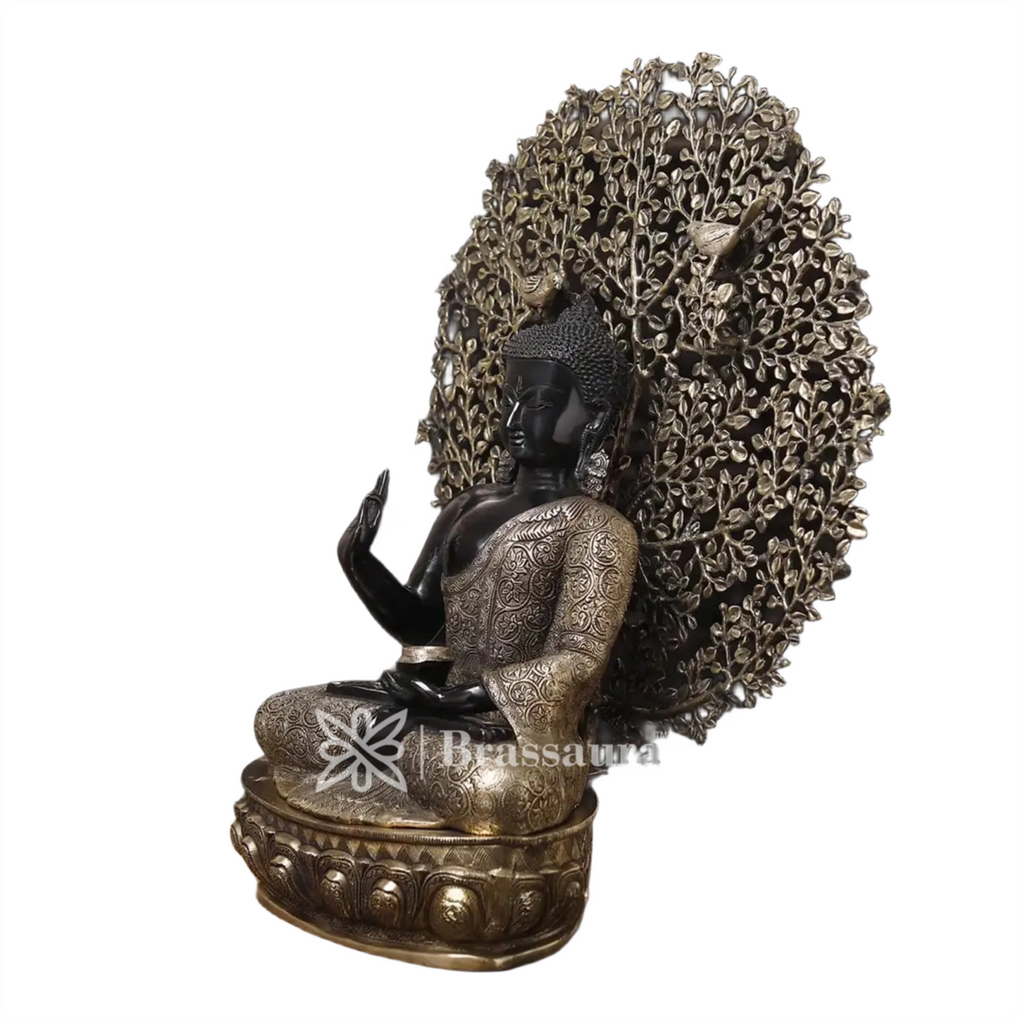 Brass Buddha For Home And Décor Weight 29.63 kg Height 29 Inch