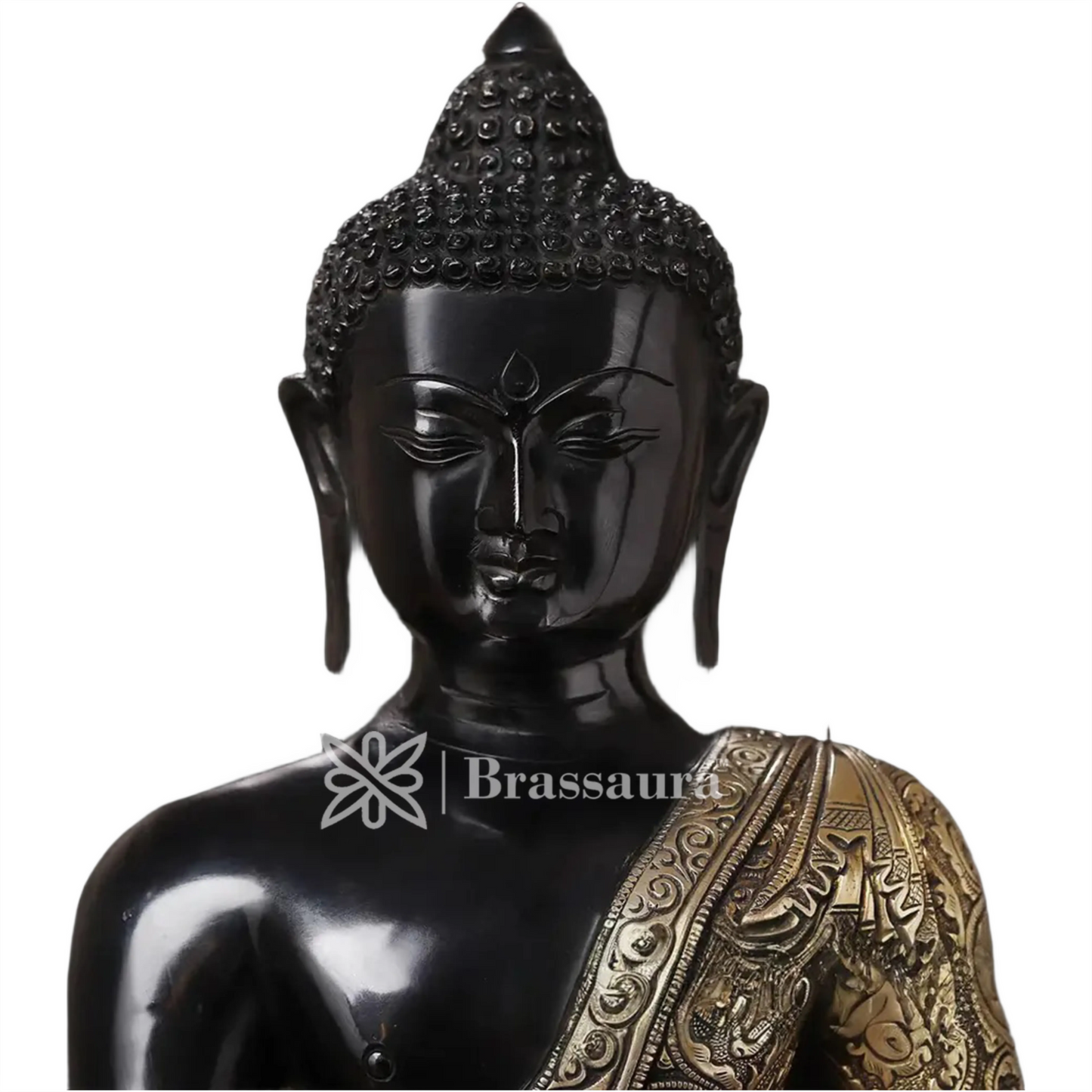 Brass Buddha For Home And Décor Weight 23.71 Kg Height 22 Inch