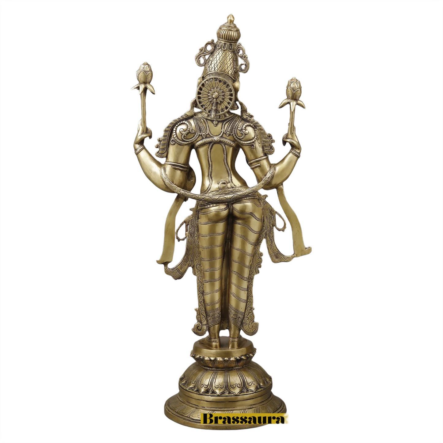 Brass Laxmi Idol for Home and Decor Height 39.5 Inches & Weight 32.25 Kgs