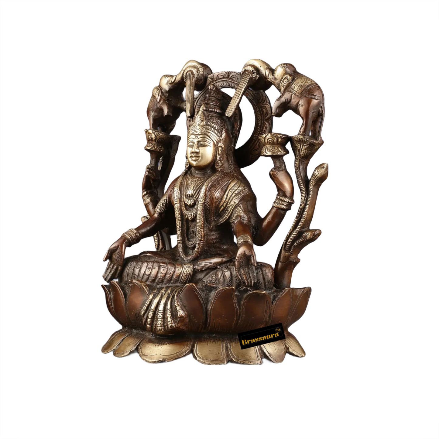 Brass Laxmi Idol for Home and Decor Height 12 Inches & Weight 5.5 Kgs