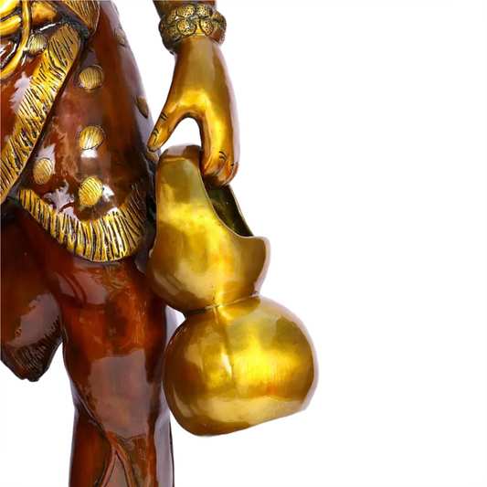 Brassaura® Brass Large Standing Shiva Statue | Height 91 Inches & Weight 185 kg